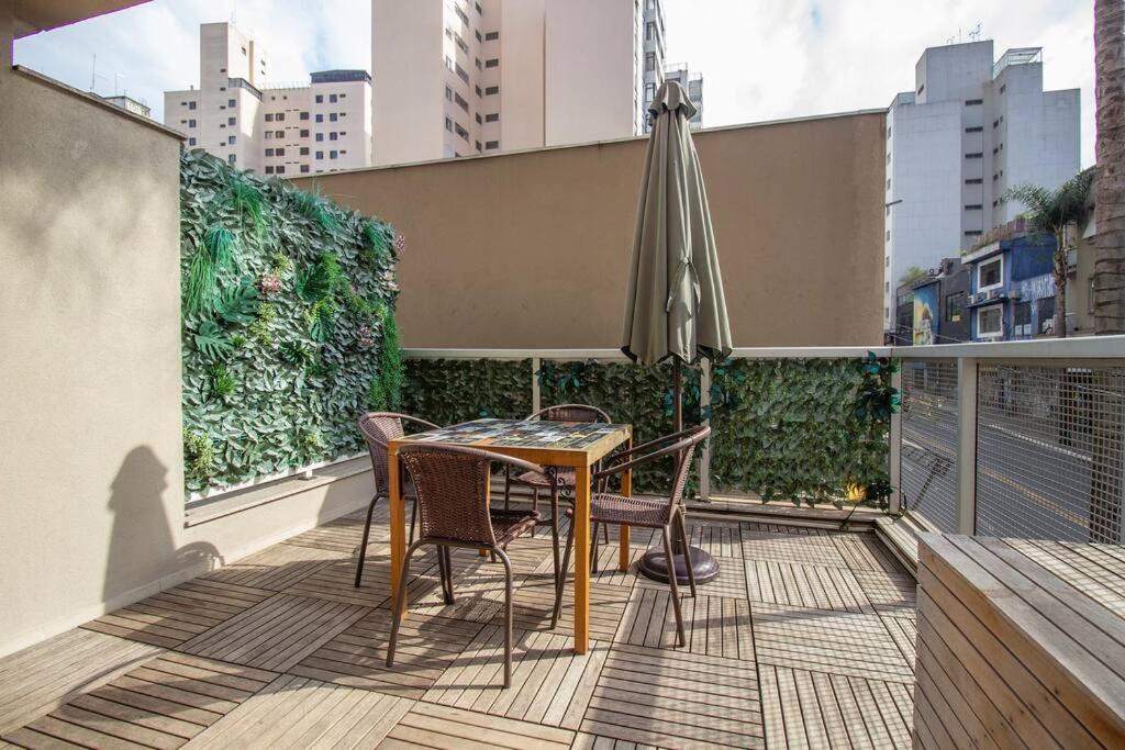 Bhomy Paulista Com Varanda Na Rua Augusta Au101 São Paulo Eksteriør bilde